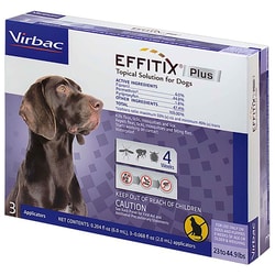 Med Vet International Effitix Plus For Dogs Purple 23-45# 3 Month