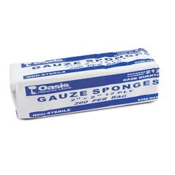 Med Vet International Gauze Sponges, 2 in x 2 in, 12-Ply, 200/pkg, Quantity: