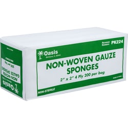 Med Vet International&nbsp;Non-Woven Gauze Sponges, 2 in x 2 in 4-ply, 200/pkg
