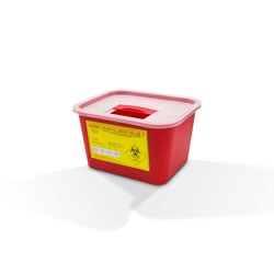 Med Vet International&nbsp;Sharps Container, 1 Gallon, 10/Box