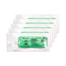 Med Vet International Pack of (5) 5-0 Nylon Sutures, 30"" Length, Quantity:
