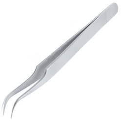 Med Vet International&nbsp;Swiss Jeweler Forceps #7, fine, curved 4 1/2