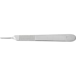 Med Vet International&nbsp;#3 Knife Handle, Fits Blades 10-15c, No Scale, Von Klaus German Surgical Steel