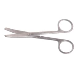 Med Vet International Operating Scissors, 4.5"", Curved, Blunt/Blunt Tip,