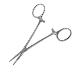 Med Vet International 5-in Von Klaus Halsted Mosquito Forceps, Straight, Standard Pattern, German Surgical Steel