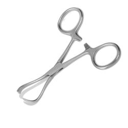 Med Vet International&nbsp;Lorna-Edna Towel Forceps, 3.5 in., Non-Perforating Teeth, Von Klaus German Surgical Steel