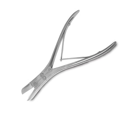 Med Vet International&nbsp;Ruskin-Liston Bone Cutting Forceps, 7.125 in, Angled on Flat, Von Klaus German Surgical Steel