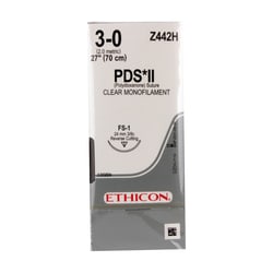 Med Vet International Ethicon PDS II, 3-0 Polydioxanone Suture, 27in, FS-1,