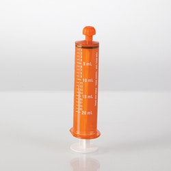 Health Care Logistics Inc NeoMed Oral Dispensers with Tip Caps, 20mL, Amber/White