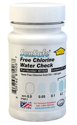 INDUSTRIAL TEST SYSTEMS INC FREE CHLORINE WTR CK 50 STRIPS, Quantity: Each
