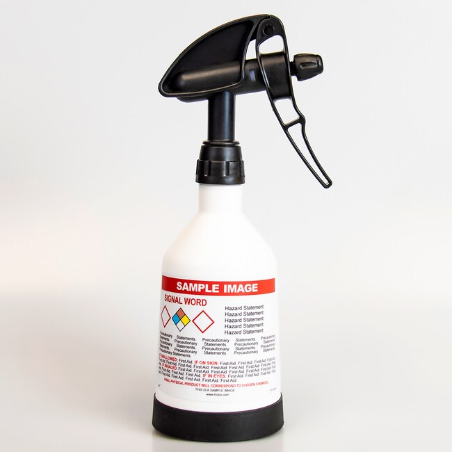 HCL Labels Dual Action PreLabeled Kwazar Spray Bottles Custom (Send Fisher Scientific