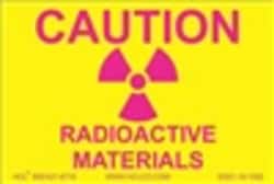 HCL Labels&nbsp;Caution - Radioactive Materials - .75