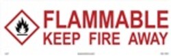 HCL Labels&nbsp;Flammable Cabinet Sign - 3.5