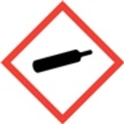 HCL Labels&nbsp;Gas Cylinder - Gases Under Pressure Pictogram GHS Symbol - 2