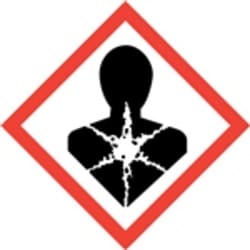 HCL Labels Health Hazard Pictogram GHS Symbol - 6" x 6" Adhesive Vinyl
