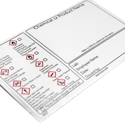 HCL Labels WRITE IN GHS 3X5 100/PK, Quantity: Pack of 100