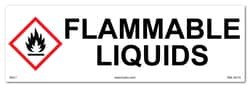 HCL Labels Flammable Liquids - Cabinet or Secondary Containment Sign -
