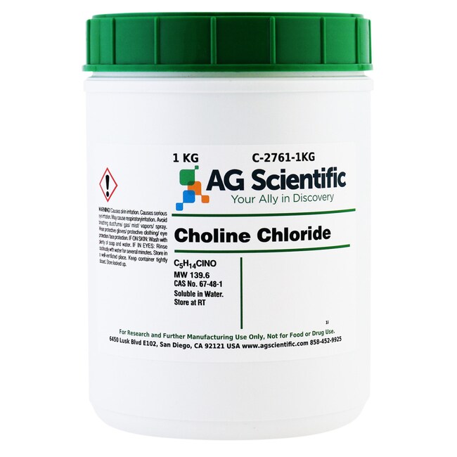 AG Scientific Inc Choline Chloride 1 KG, Quantity Each of 1 Fisher