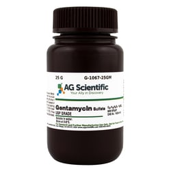 AG Scientific Inc Gentamycin Sulfate, 25 G, Quantity: Each of 1