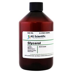 AG Scientific Inc Glycerol, ACS Grade, 500 ML, Quantity: Each of 1