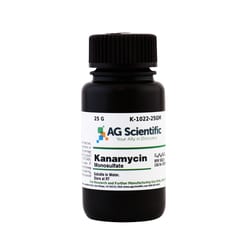 AG Scientific Inc Kanamycin Sulfate, 25 G, Quantity: Each of 1