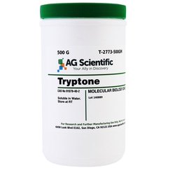 AG Scientific Inc Tryptone, Powder, 500 G, Quantity: Each of 1