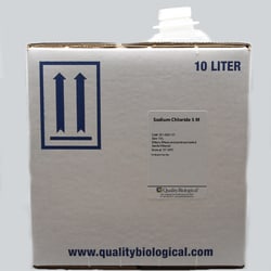 Quality Biological Inc Sodium Chloride 5 M, 10 Liters, Quantity: Each of