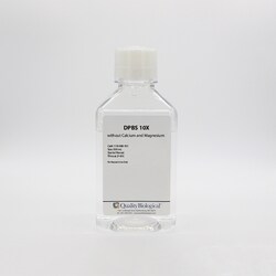 Quality Biological Inc&nbsp;DPBS 10X without Calcium and Magnesium, 500 mL