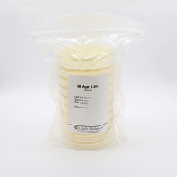 Quality Biological Inc&nbsp;LB Agar 1.5% Plates (Lennox), SLV 10 X 25 mL