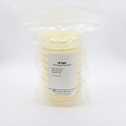 Quality Biological Inc LB Agar with 70 g/mL Kanamycin, SLV 10 X 25 mL,