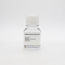 Quality Biological Inc Sodium Acetate (3 M), pH 5.2, PK 4 X 100 mL, Quantity: