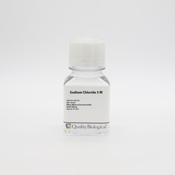 Quality Biological Inc Sodium Chloride 5 M, 100 mL, Quantity: Each of 1