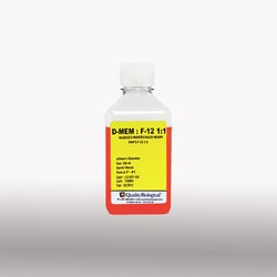Quality Biological Inc DMEM:HAMS F-12 (1:1) without L-Glutamine, 500 mL,