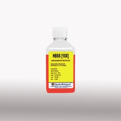 Quality Biological Inc HBSS 10X without Sodium Bicarbonate, 500 mL, Quantity: