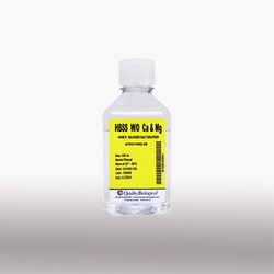 Quality Biological Inc HBSS without Calcium, Magnesium and Phenol Red,