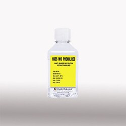 Quality Biological Inc HBSS without Phenol Red, 500 mL, Quantity: Each