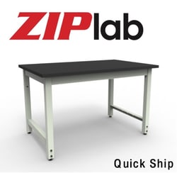 Accuflow Systems 30x72" Stationary RTW Lab Table with phenolic resin top,