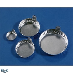 Accuflow Systems 0.3 gram, 28 mm ID Aluminum Dishes, Crinkled with tabs