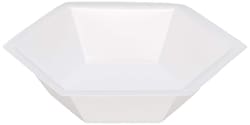 Accuflow Systems Eagle Thermoplastics - Hexagonal Weighing Dish Polystyrene,Anti Static,natural case of 500 each
