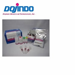 Dojindo Molecular Technologies Inc Alkaline Phosphatase Labeling Kit-SH (3 samples) is used to prepare alkaline phosphatase-labeled proteins, high recovery in 3 hours, all processes in a single filtration tube, 50-200 µg/sample.