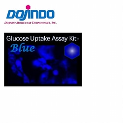 Dojindo Molecular Technologies Inc&nbsp;Glucose Uptake Assay Kit-Blue (1 set). Highly sensitive and simple measurement of glucose uptake capacity. No more radioactive waste. High cellular retention. Ex=386 nm, Em=474 nm.