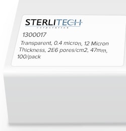 Sterlitech Corporation Polyester (PETE) Membrane Filters, Transparent,