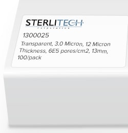 Sterlitech Corporation Polyester (PETE) Membrane Filters, Transparent,