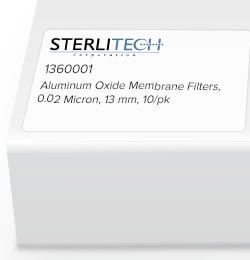 Sterlitech Corporation Aluminum Oxide Membrane Filters, 0.02 Micron, 13mm,