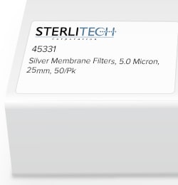 Sterlitech Corporation Sterlitech Silver Membrane, 5 Micron, 25mm, 50/Pk,