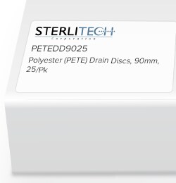 Sterlitech Corporation Polyester (PETE) Drain Disc, 90mm, 25/Pk, Quantity:
