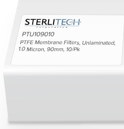 Sterlitech Corporation PTFE Unlaminated Membrane Filters, 1.0 micron, 90mm,