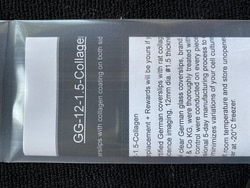 Neuvitro Collagen coated sterile German glass coverslips for cell culture,