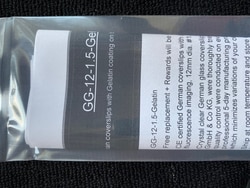 Neuvitro Gelatin coated sterile German glass coverslips for cell culture,