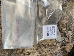 Neuvitro CE certified German glass coverslips for cell culture and confocal /IHC imaging, 12mm diameter #1.5 thick 100 /pk untreated